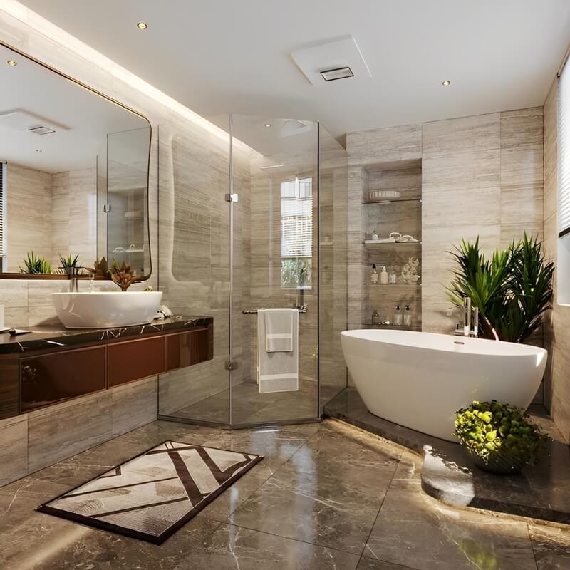 Xu hướng thiết kế cabin phòng tắm hiện nay rất phong phú và đa dạng